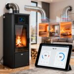 9 kW kanalisierbarer Pelletofen – 3 Räume